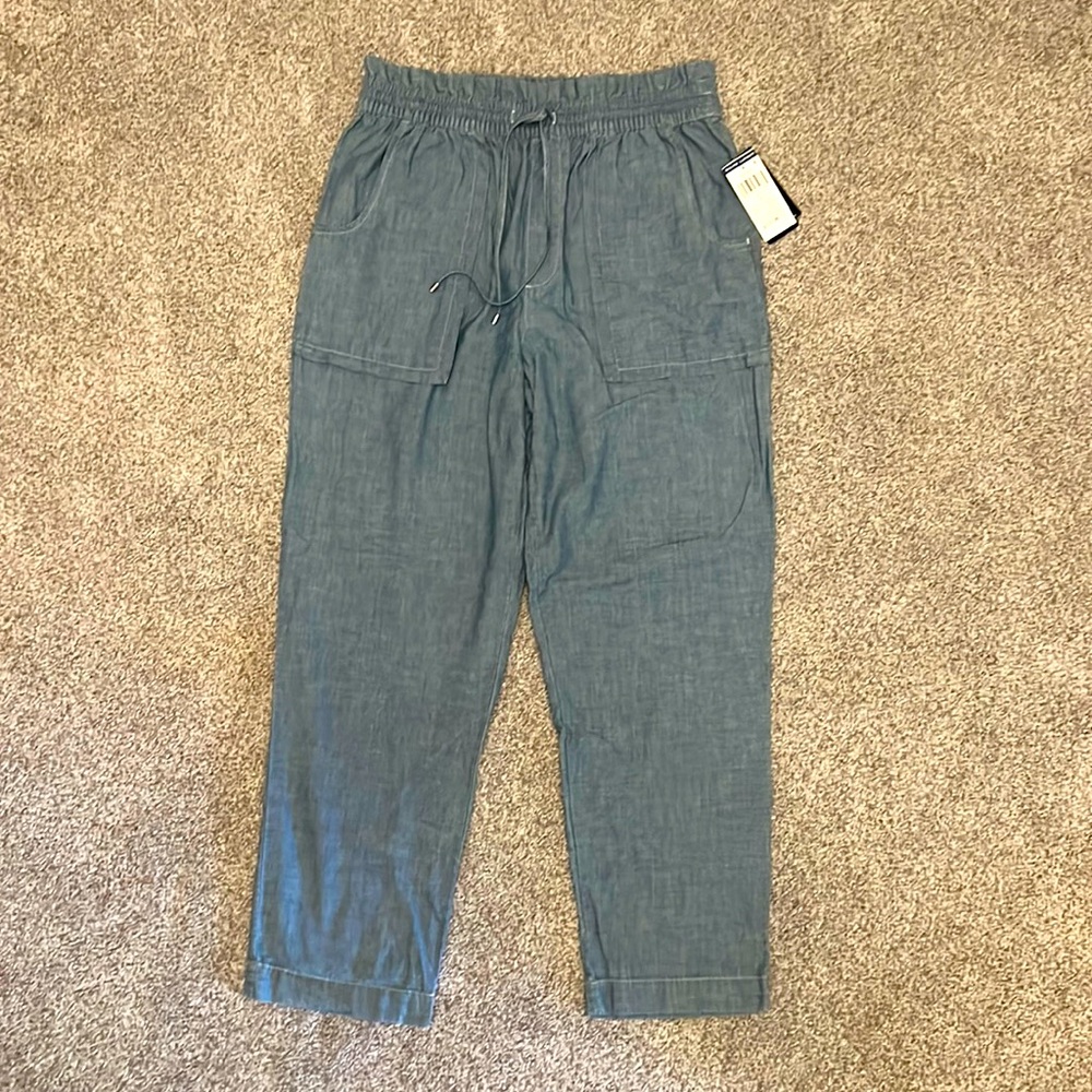 NWTs Lauren Ralph Lauren chambray womens pants
